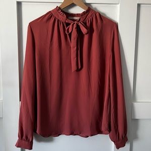 Active USA Business Casual Pink Blouse Size Medium